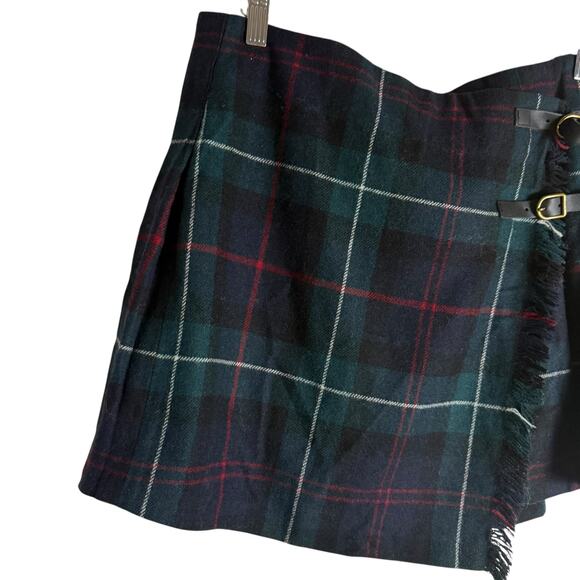 Polo by Ralph Lauren Navy & Green Plaid Mini Skirt - Picture 10 of 14